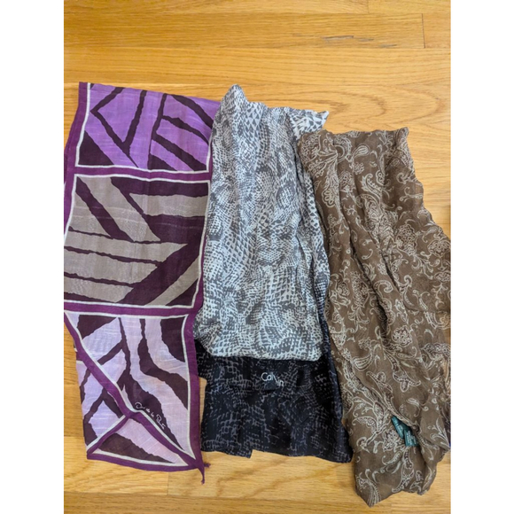 Scarf set - Lot of 8 lightweight scarves variety prints and brands - Picture 5 of 5